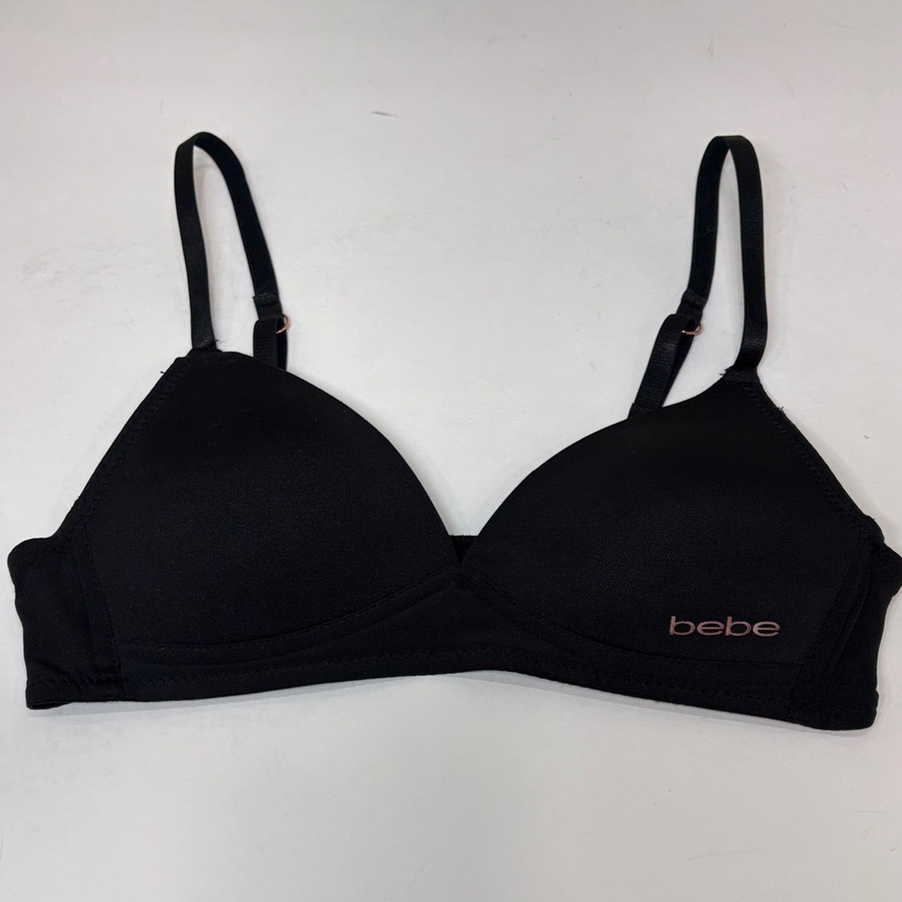 Bebe Black Adjustable Bra